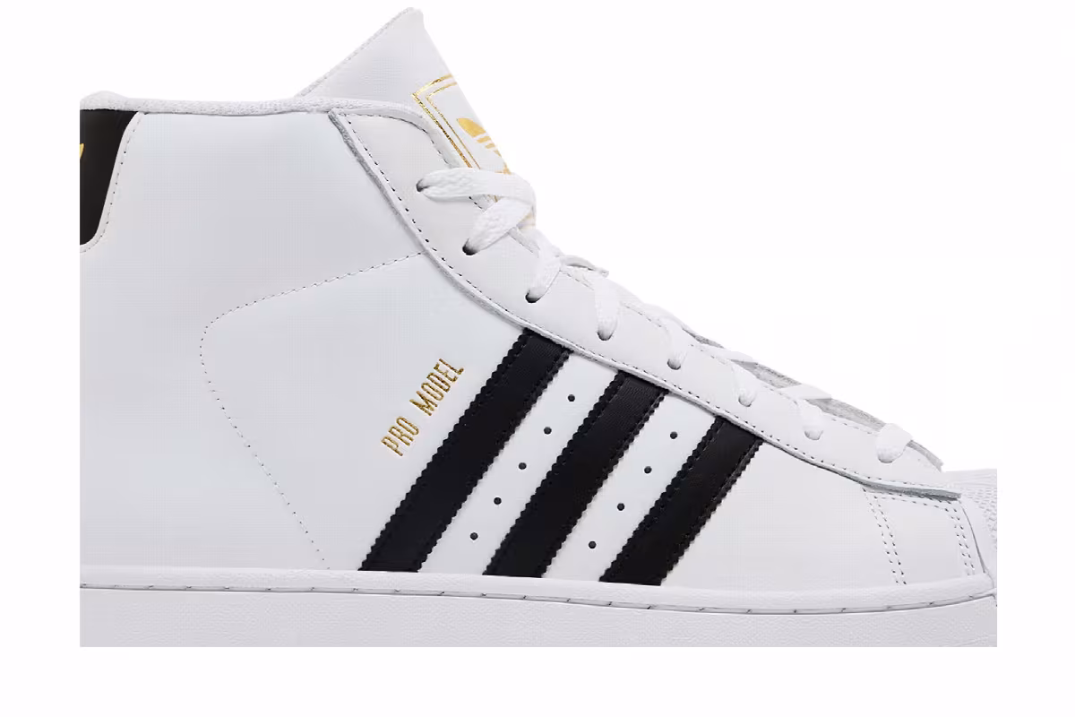 adidas Pro Model White Black 2025, view 3