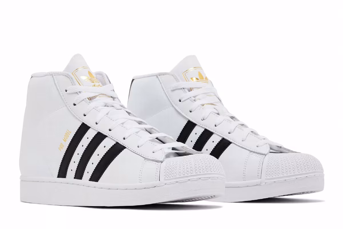 adidas Pro Model White Black 2025, view 9