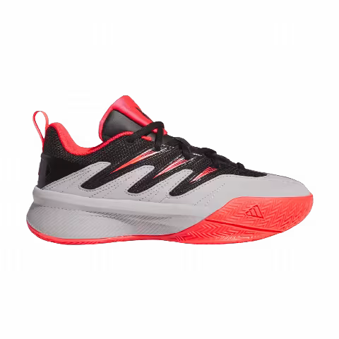 adidas Dame Certified 3 Low J 'Black Lucid Red Grey'