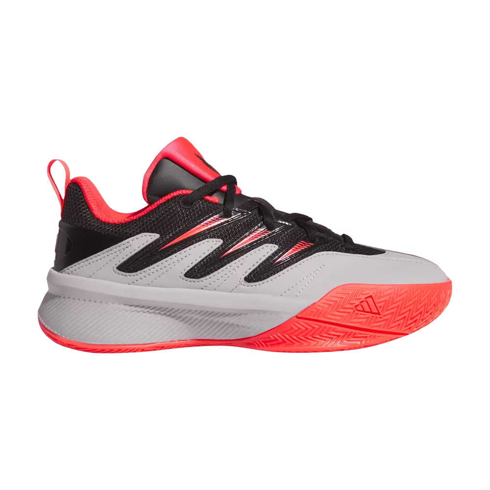adidas Dame Certified 3 Low J Black Lucid Red Grey