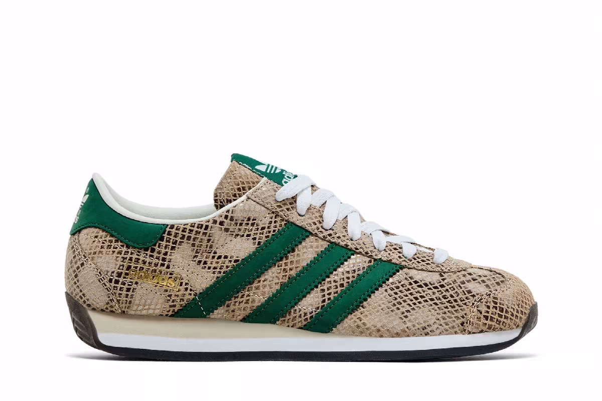 adidas Country Japan Snakeskin Pack - Alumina Dark Green, view 2