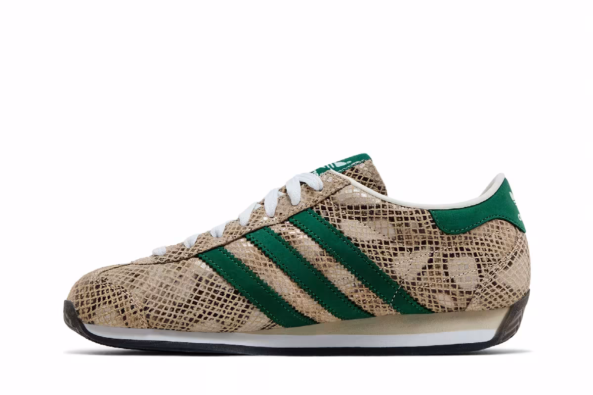 adidas Country Japan Snakeskin Pack - Alumina Dark Green, view 4