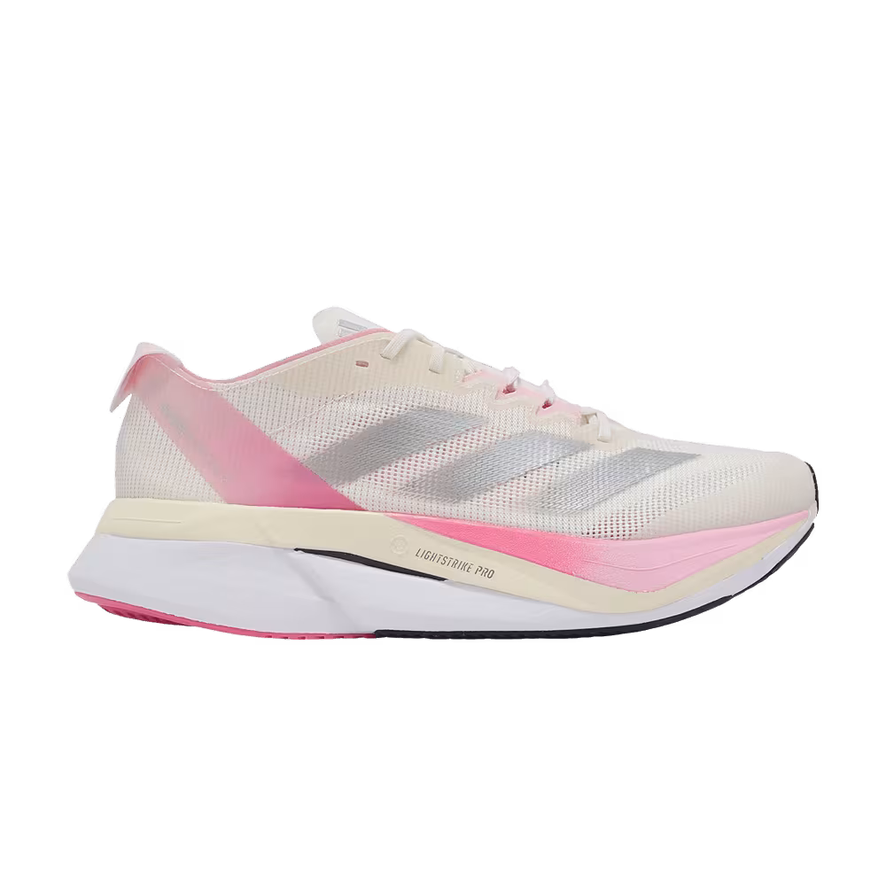 Adidas Adizero Boston 12 Chalk White Clear Pink