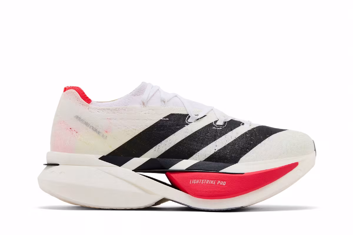 adidas Adizero Prime X 3.0 Strung White Black Lucid Red, view 2