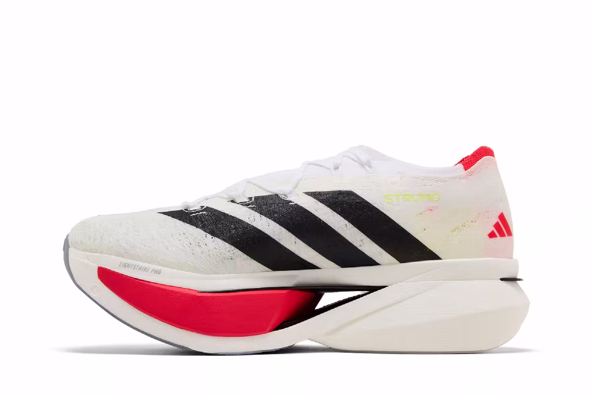 adidas Adizero Prime X 3.0 Strung White Black Lucid Red, view 4