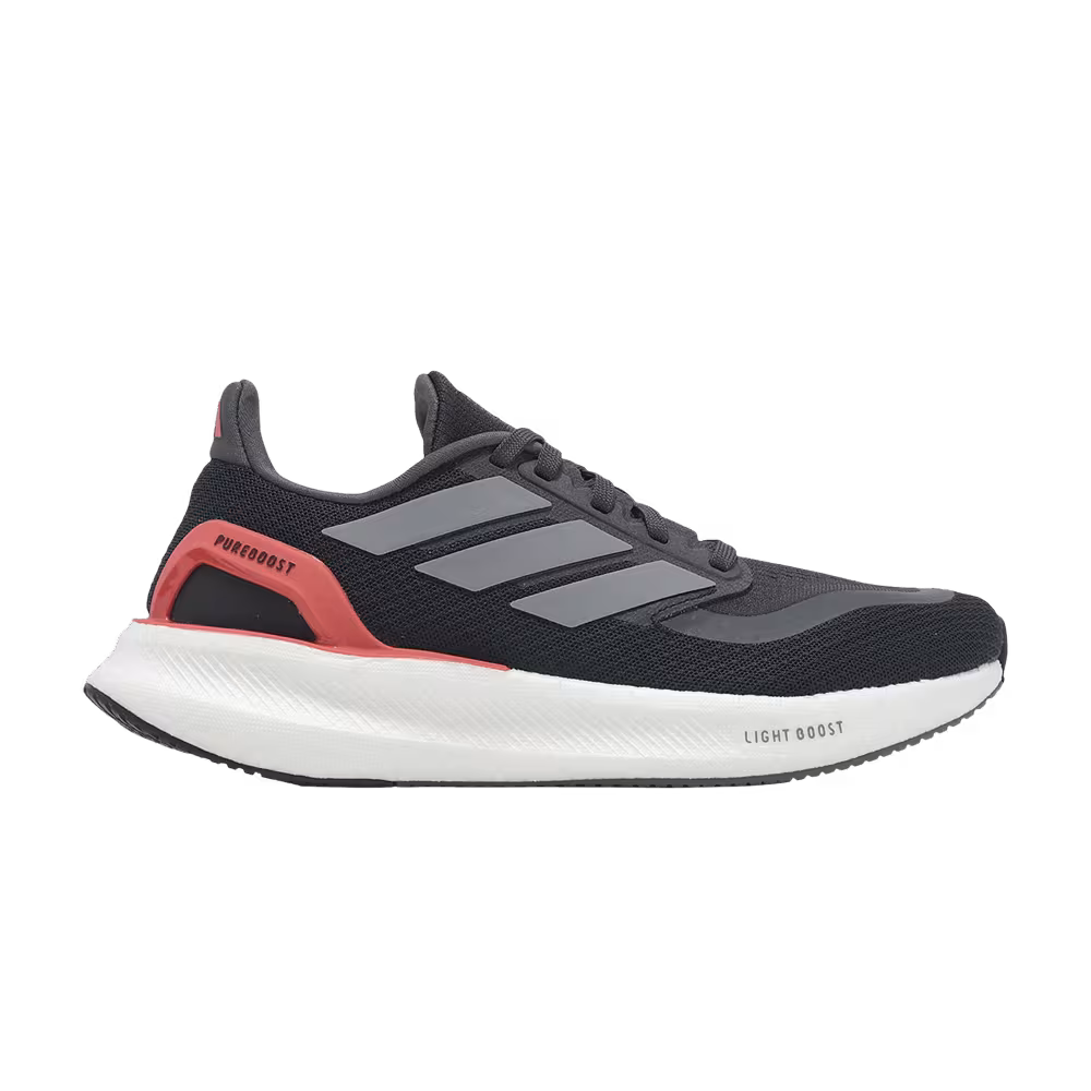 Adidas Women's PureBoost 5 Black Iron Metallic Red