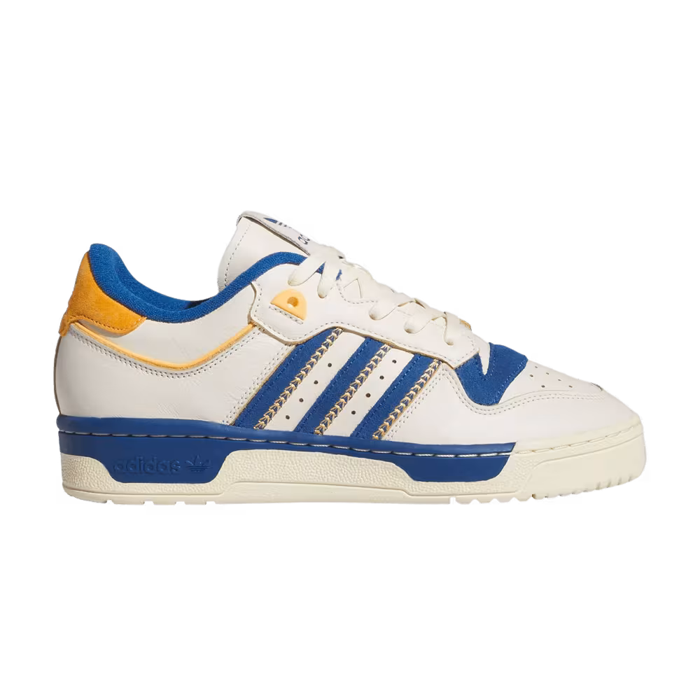 Adidas Women's Rivalry 86 Low Cream White Blue Easy Yellow