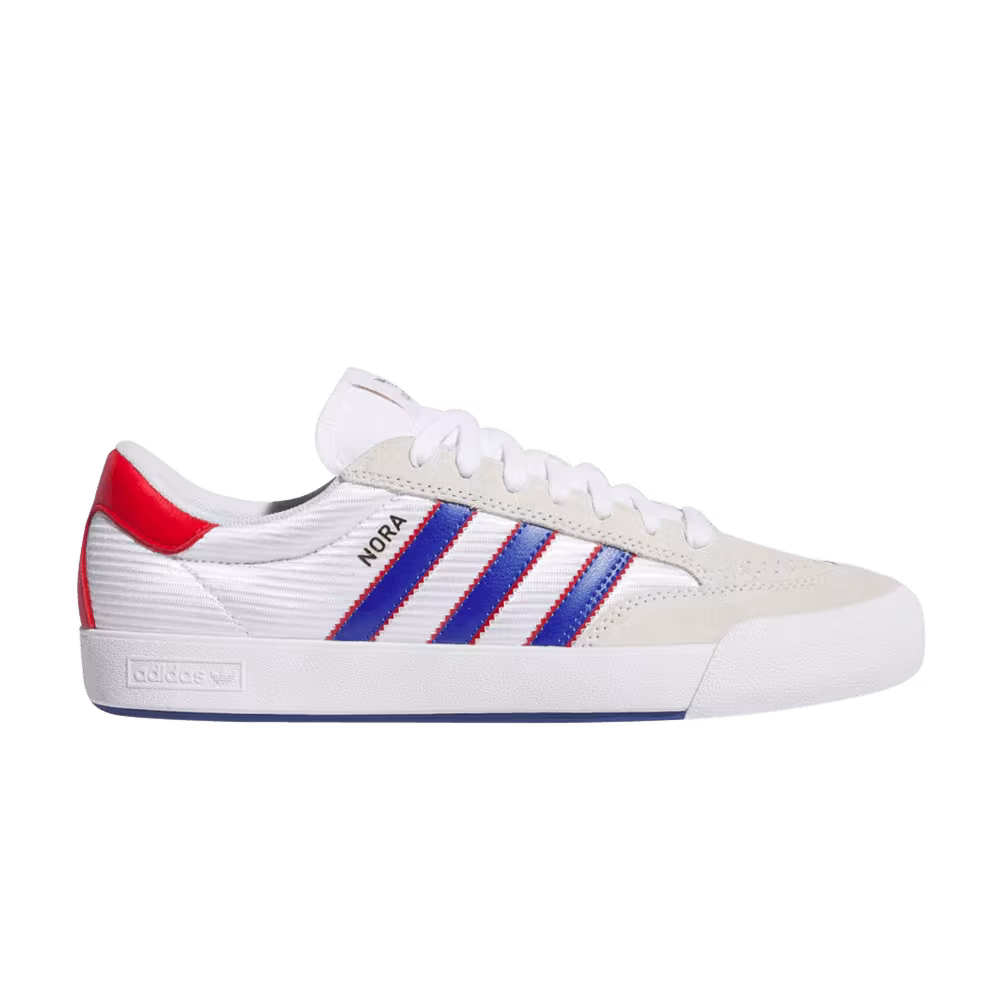 adidas Nora White Blue Scarlet