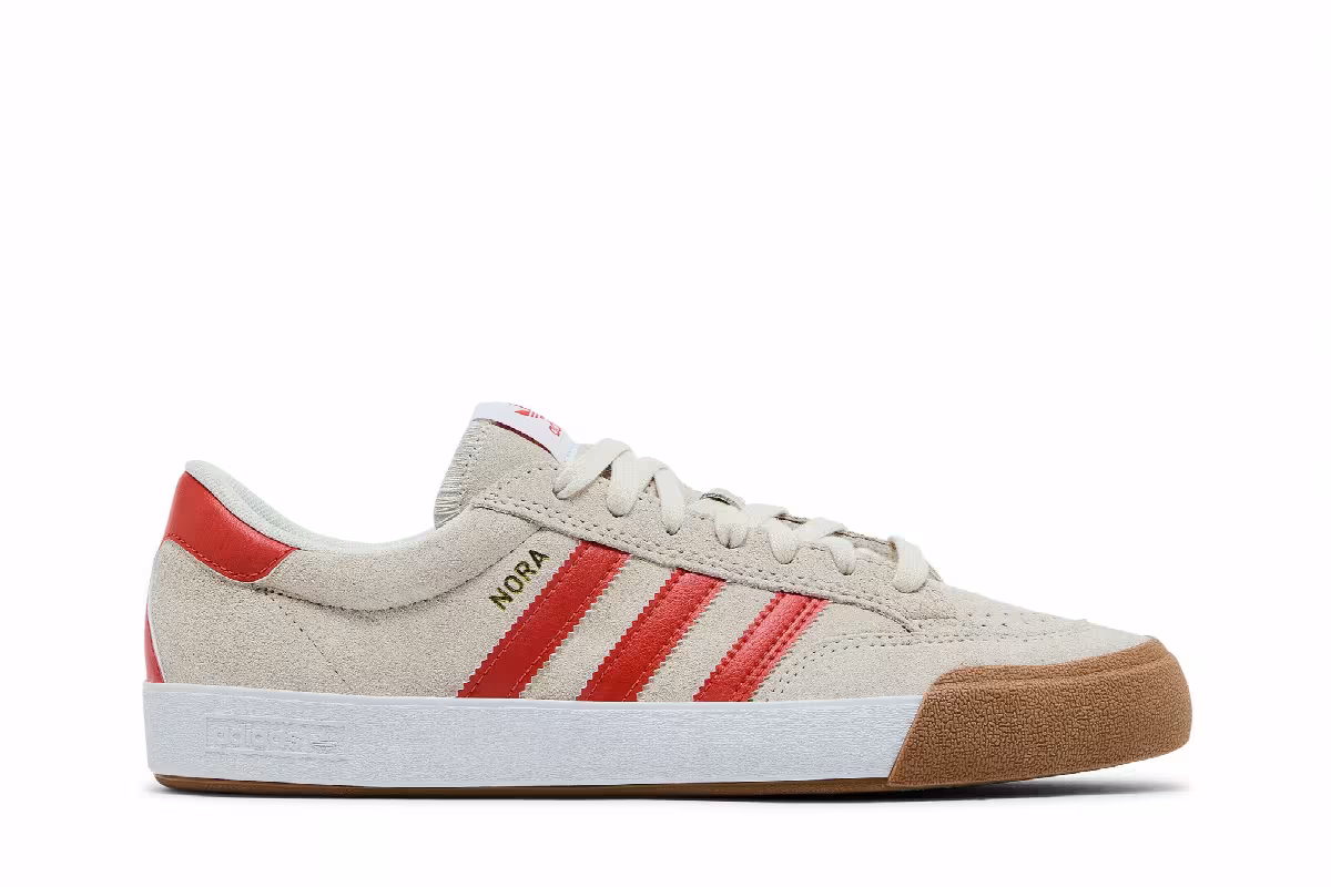 adidas Nora Wonder White Orange Gum, view 2