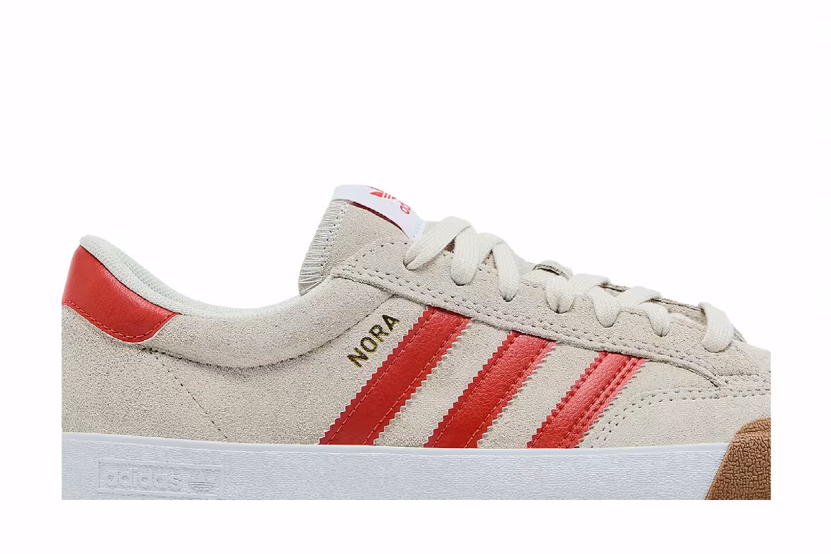 adidas Nora Wonder White Orange Gum, view 3