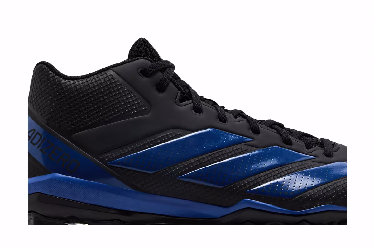 adidas Adizero Impact.2 Molded Black Royal Blue, view 3