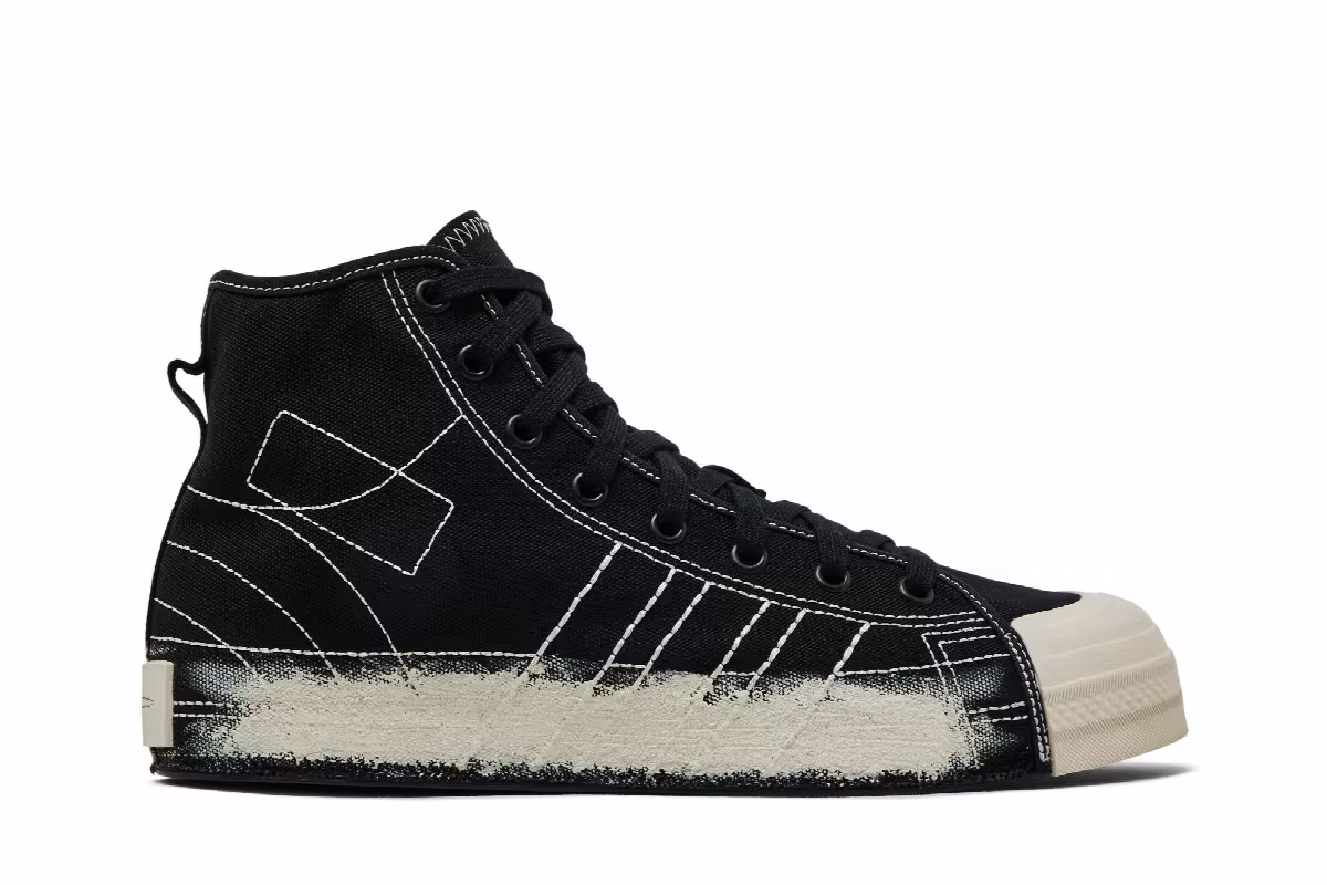 adidas Y-3 Nizza High Black Talc, view 2