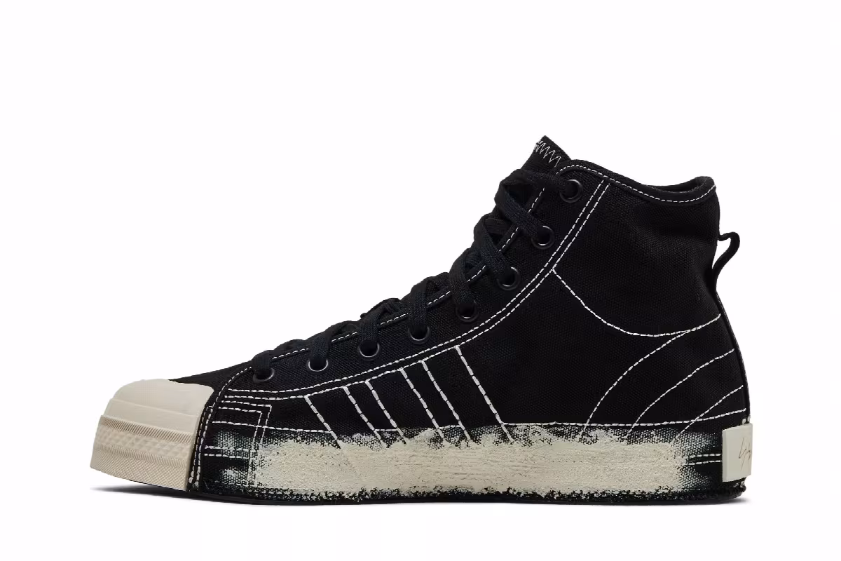 adidas Y-3 Nizza High Black Talc, view 4