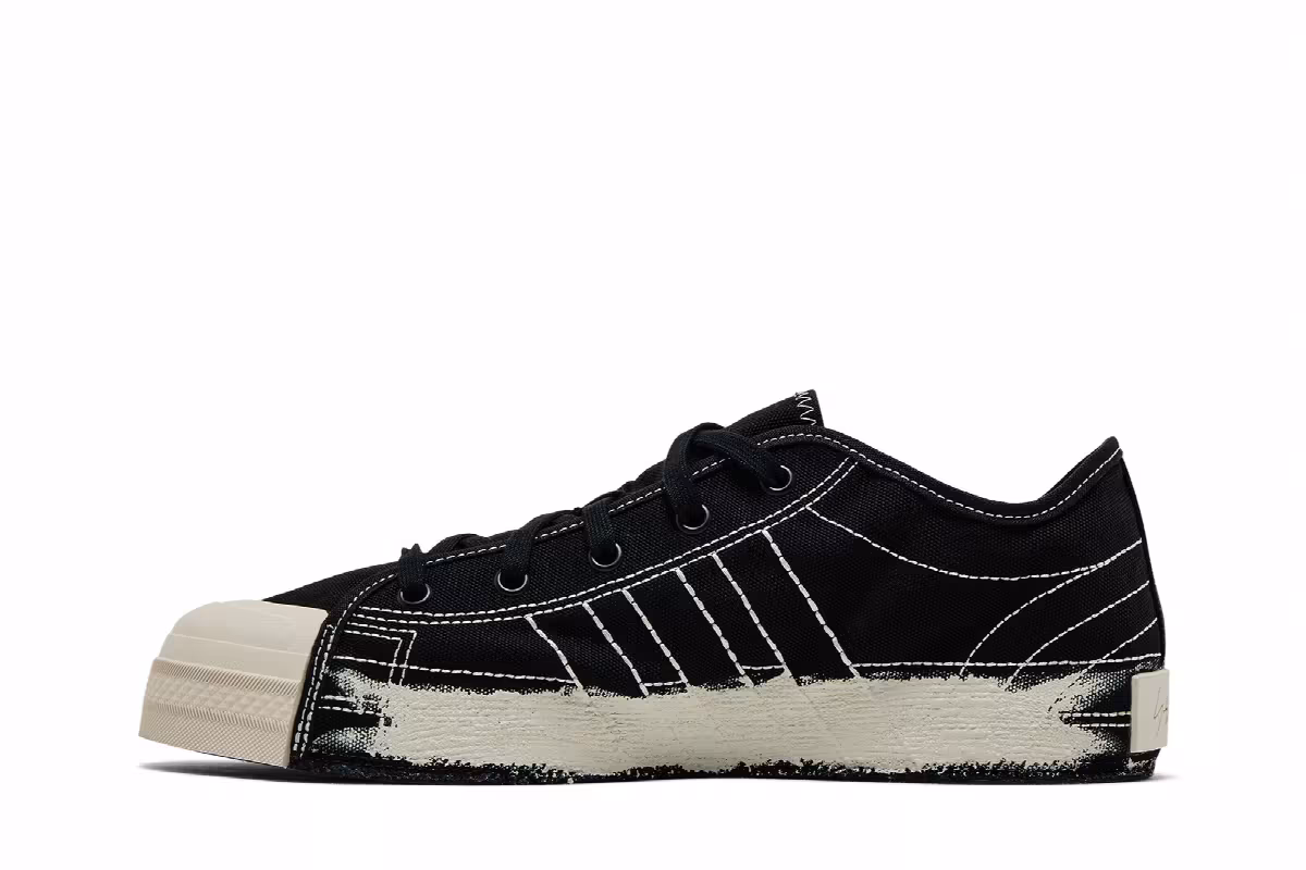 Adidas Y-3 Nizza Low Black Talc, view 4
