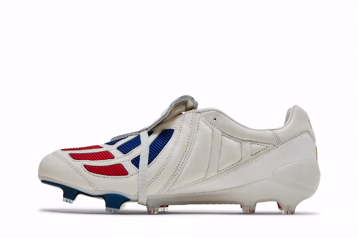 Kith x adidas Predator Mania FG White Red Blue, view 4