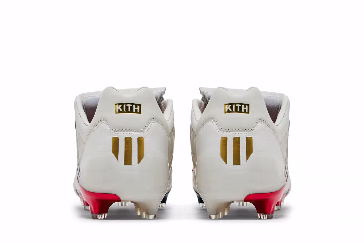 Kith x adidas Predator Mania FG White Red Blue, view 7