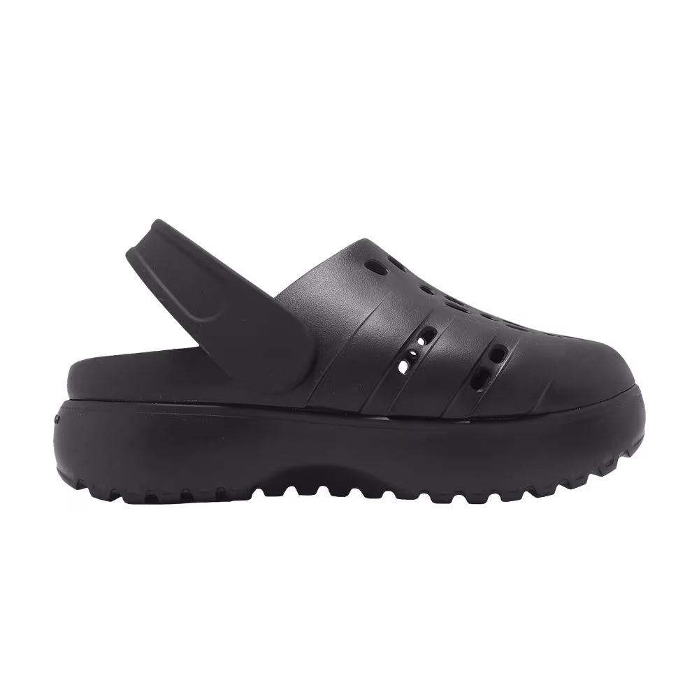 Adidas Women's Adilette Platform Clog Triple Black