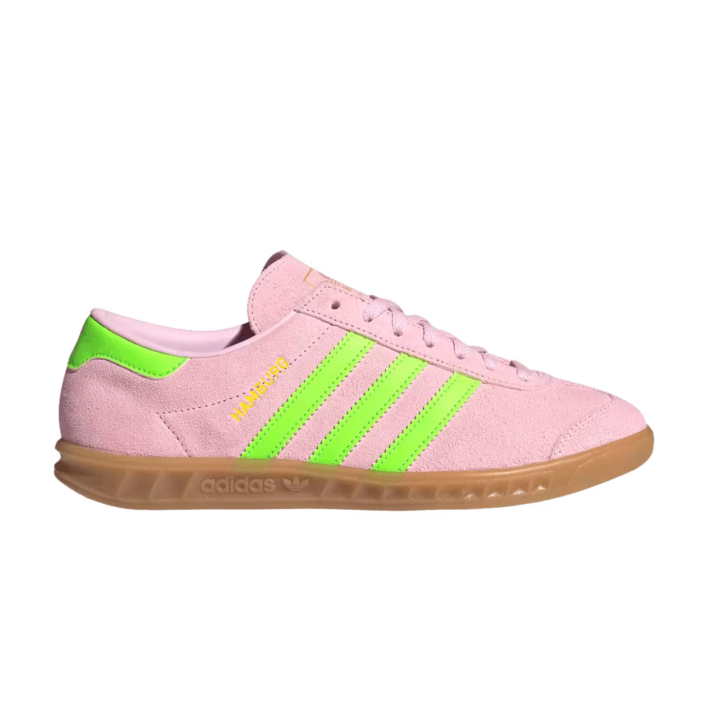 adidas Women's Hamburg Clear Pink Solar Green