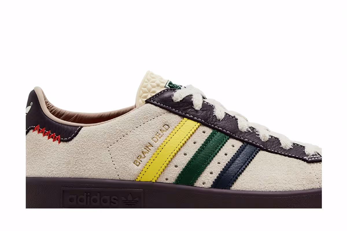 Brain Dead x adidas Forest Hills Cream White, view 3