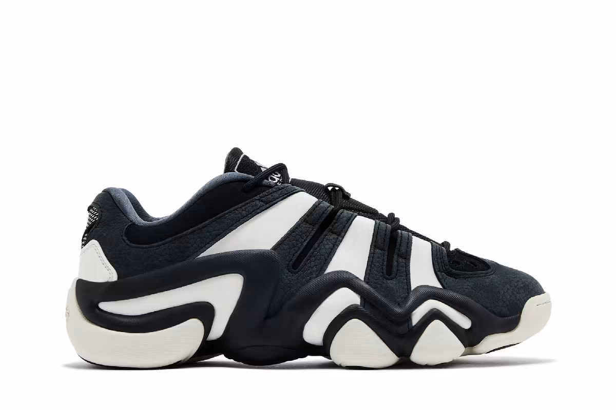 adidas Crazy 8 Low Black White, view 2
