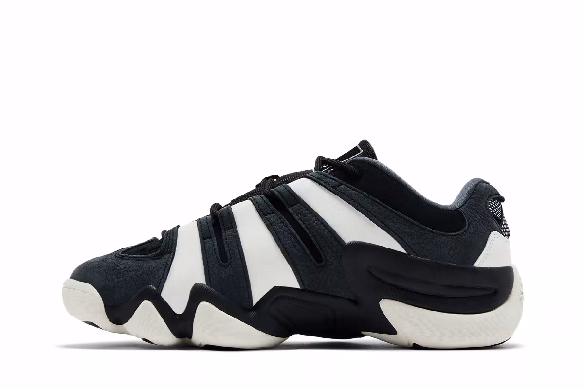 adidas Crazy 8 Low Black White, view 4