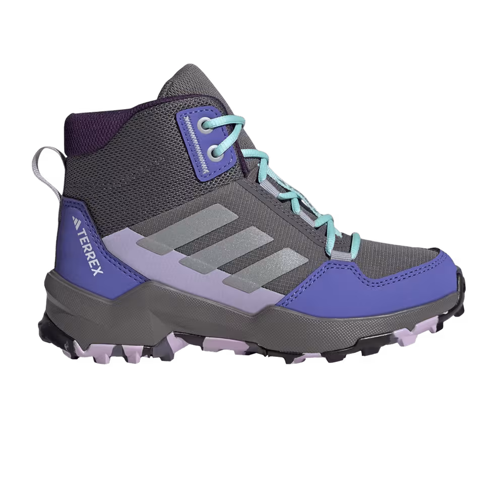 adidas Terrex AX4R Mid K Grey Semi Flash Aqua