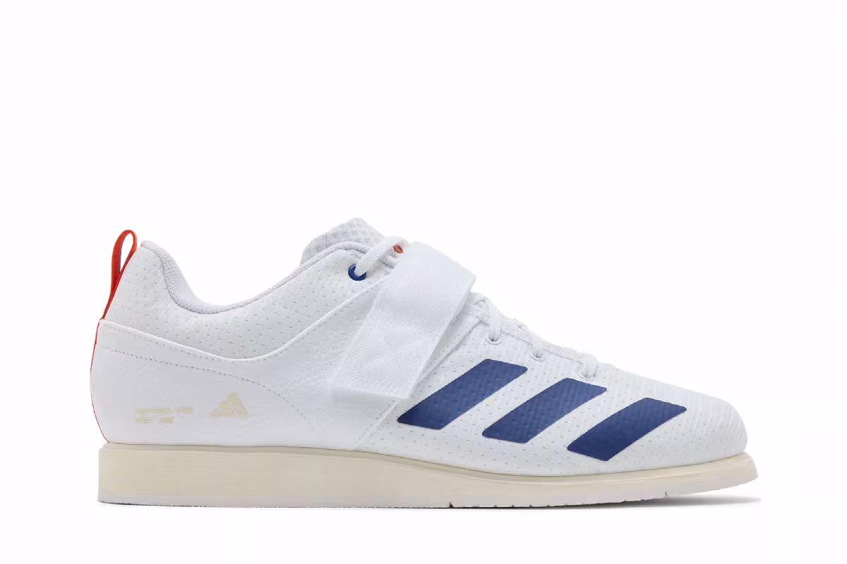 adidas Powerlift 5 White Dark Blue, view 2