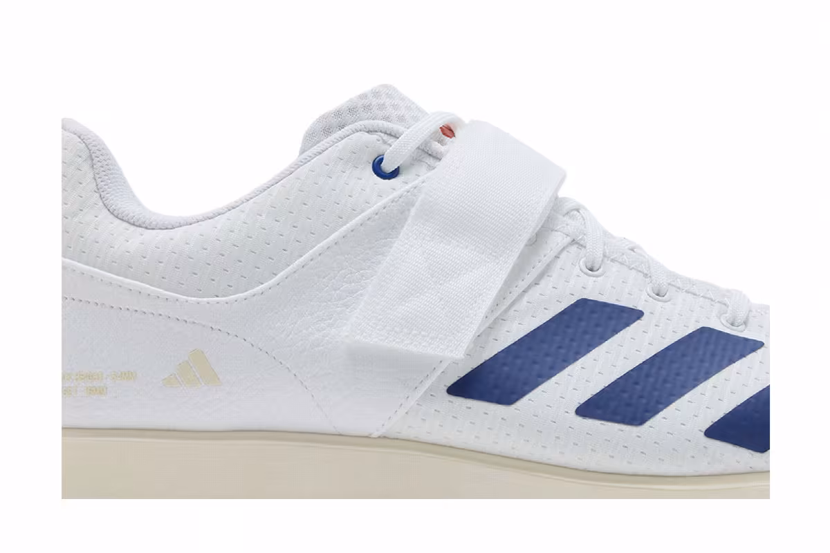 adidas Powerlift 5 White Dark Blue, view 3