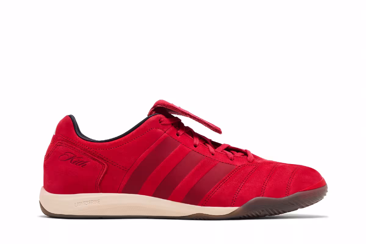 Kith x adidas Predator 2002 IC Red White, view 2