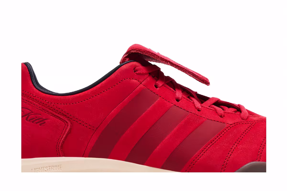 Kith x adidas Predator 2002 IC Red White, view 3