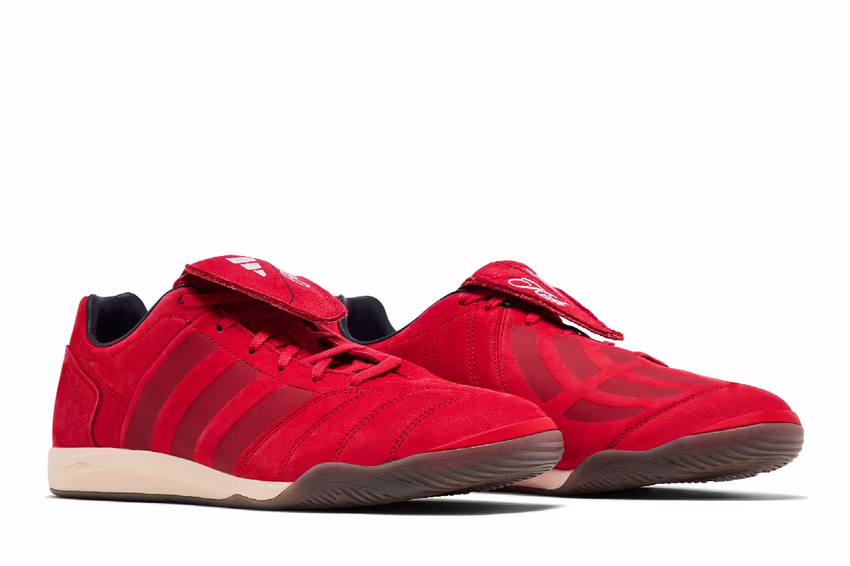 Kith x adidas Predator 2002 IC Red White, view 9