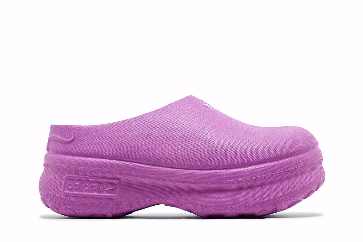 adidas Women's Adifom Stan Smith Mule Purple Burst, view 2