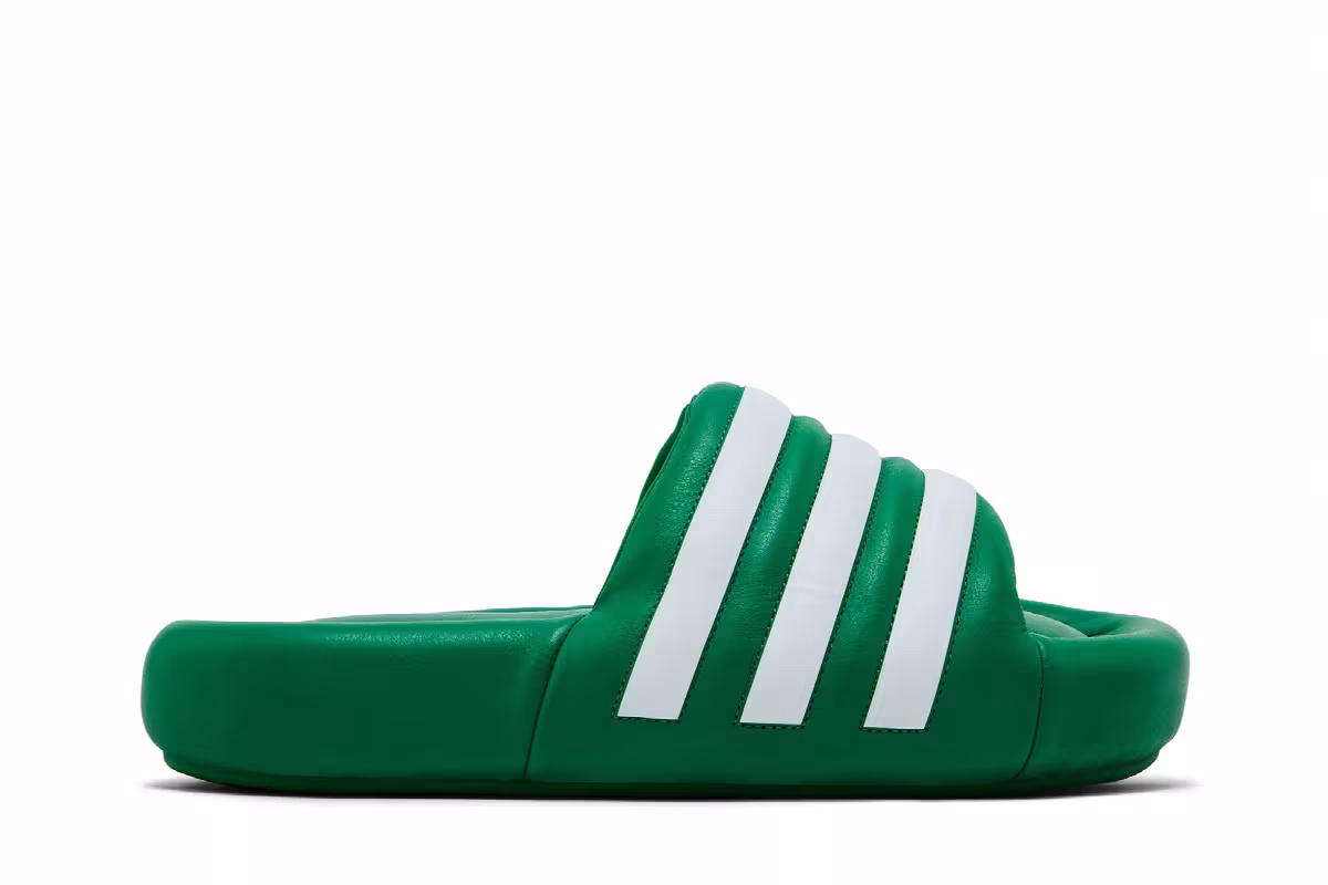 adidas Adilette 24 Slide Green White, view 2