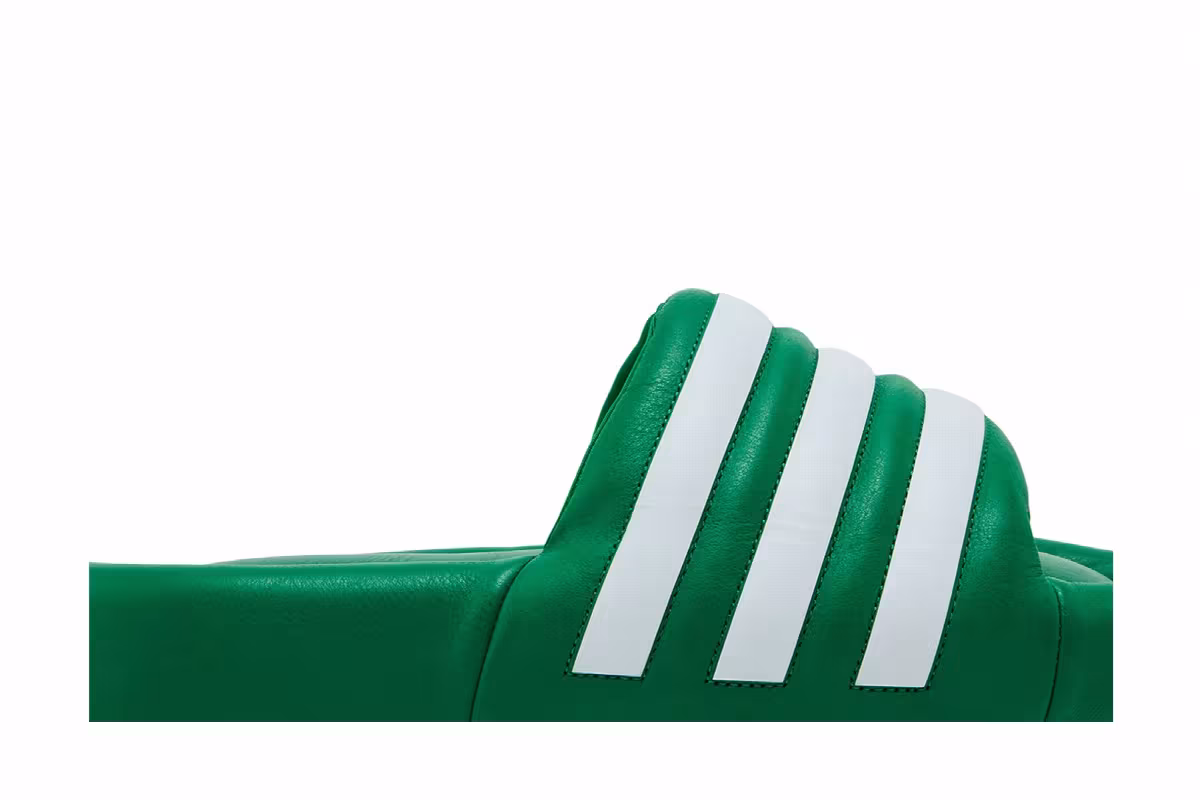 adidas Adilette 24 Slide Green White, view 3