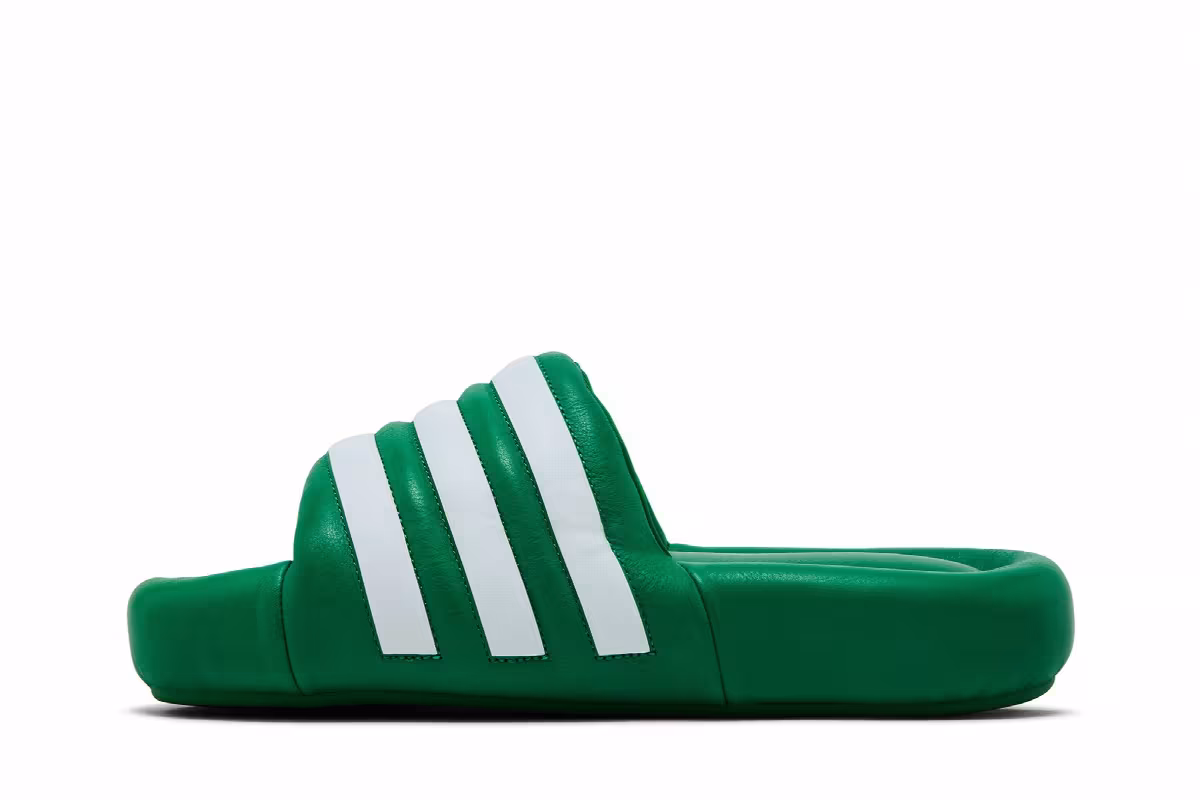 adidas Adilette 24 Slide Green White, view 4