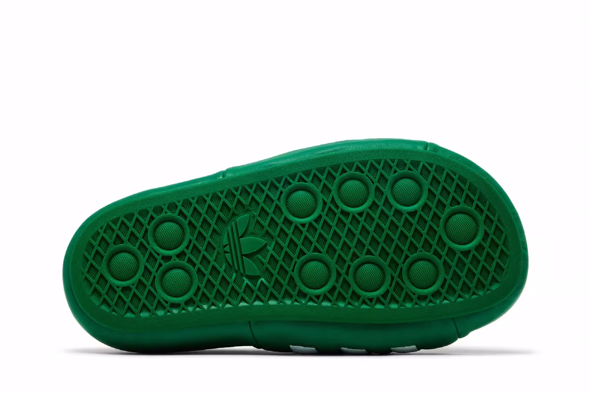 adidas Adilette 24 Slide Green White, view 5