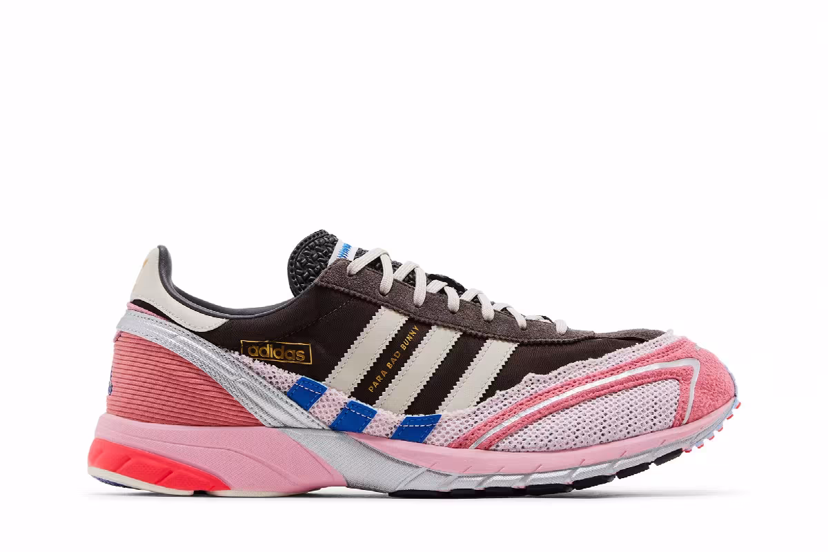 Bad Bunny x adidas Adizero SL72 Brown Clear Pink, view 2
