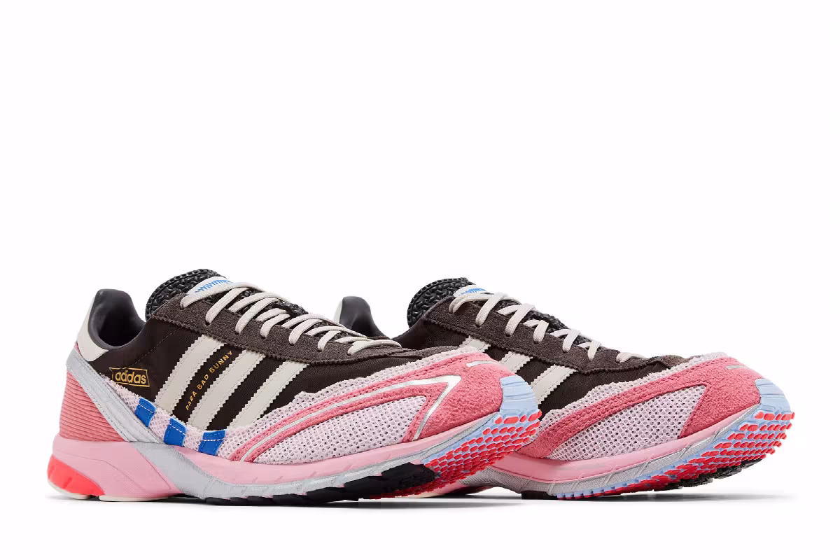 Bad Bunny x adidas Adizero SL72 Brown Clear Pink, view 9