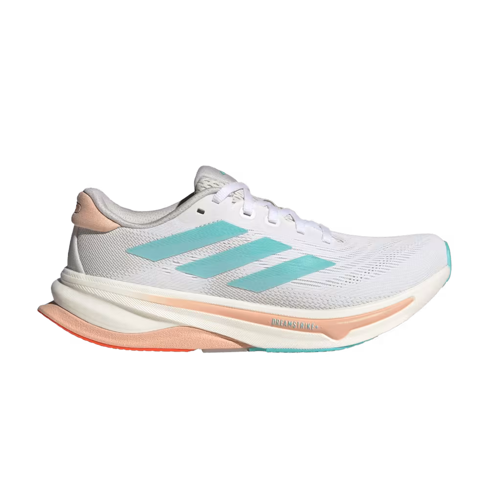 adidas Women's Supernova Solution 2.0 White Flash Aqua Powder Coral