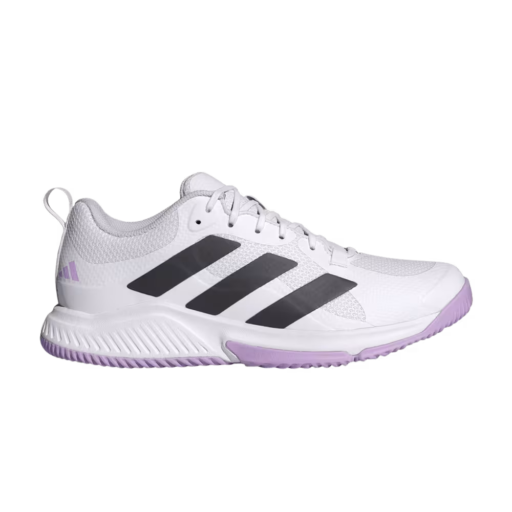 adidas Women's Court Team Bounce 2.0 White Powder Plum