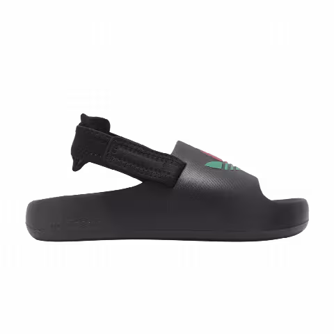 Adidas adiFOM Adilette Slide J 'Black White Scarlet'