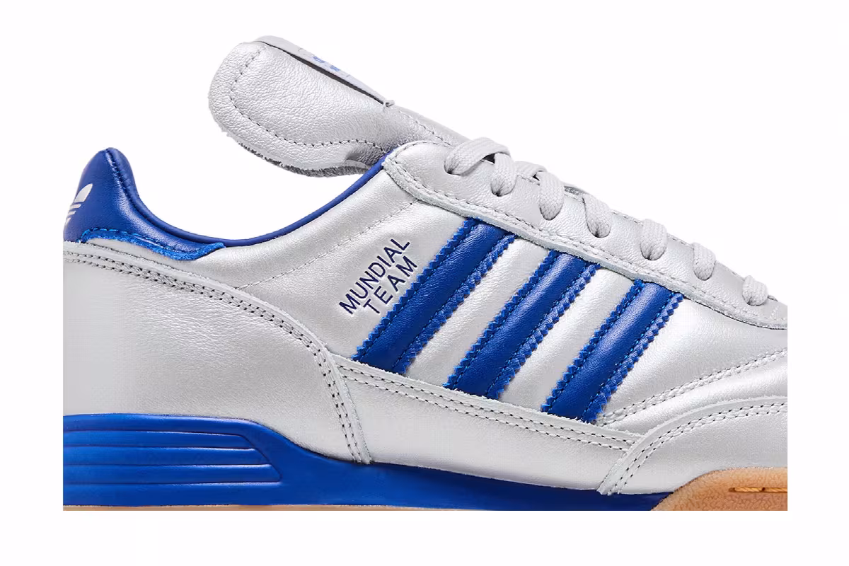 adidas Mundial Team Silver Metallic Royal Gum, view 3