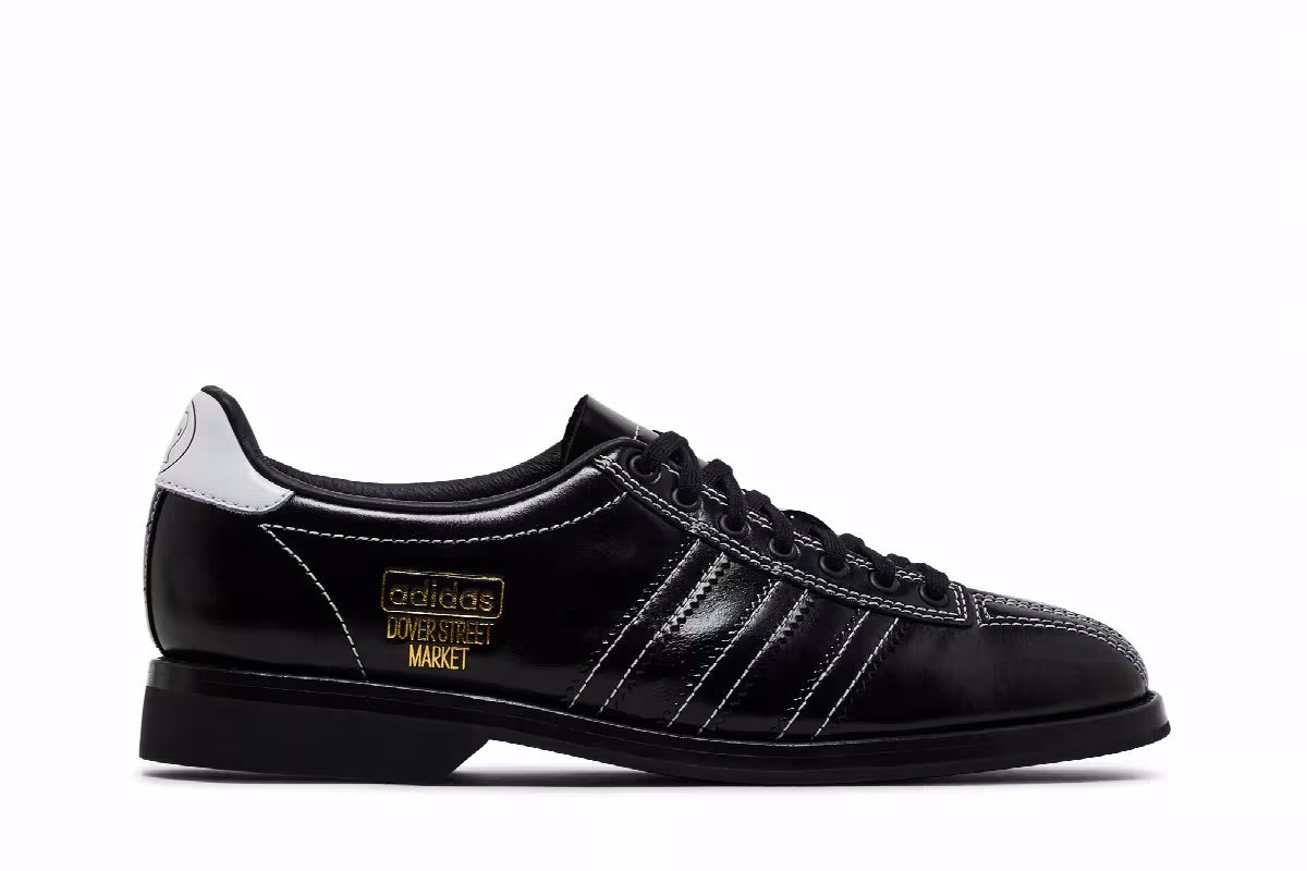 Brain Dead x Dover Street Market x adidas Bowling Black, view 2
