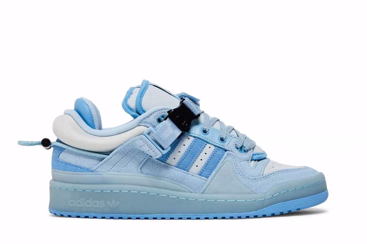 Bad Bunny x adidas Forum Buckle Low Blue Tint, view 2