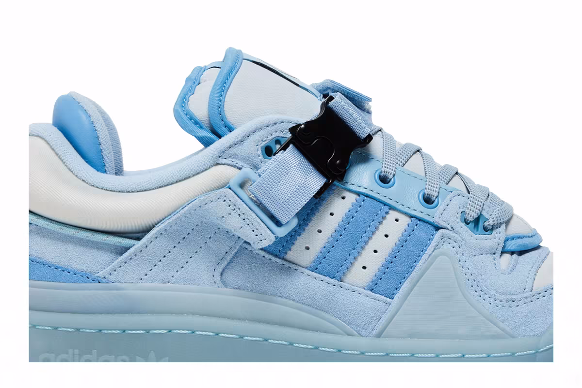Bad Bunny x adidas Forum Buckle Low Blue Tint, view 3