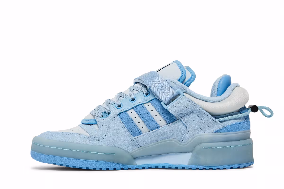 Bad Bunny x adidas Forum Buckle Low Blue Tint, view 4