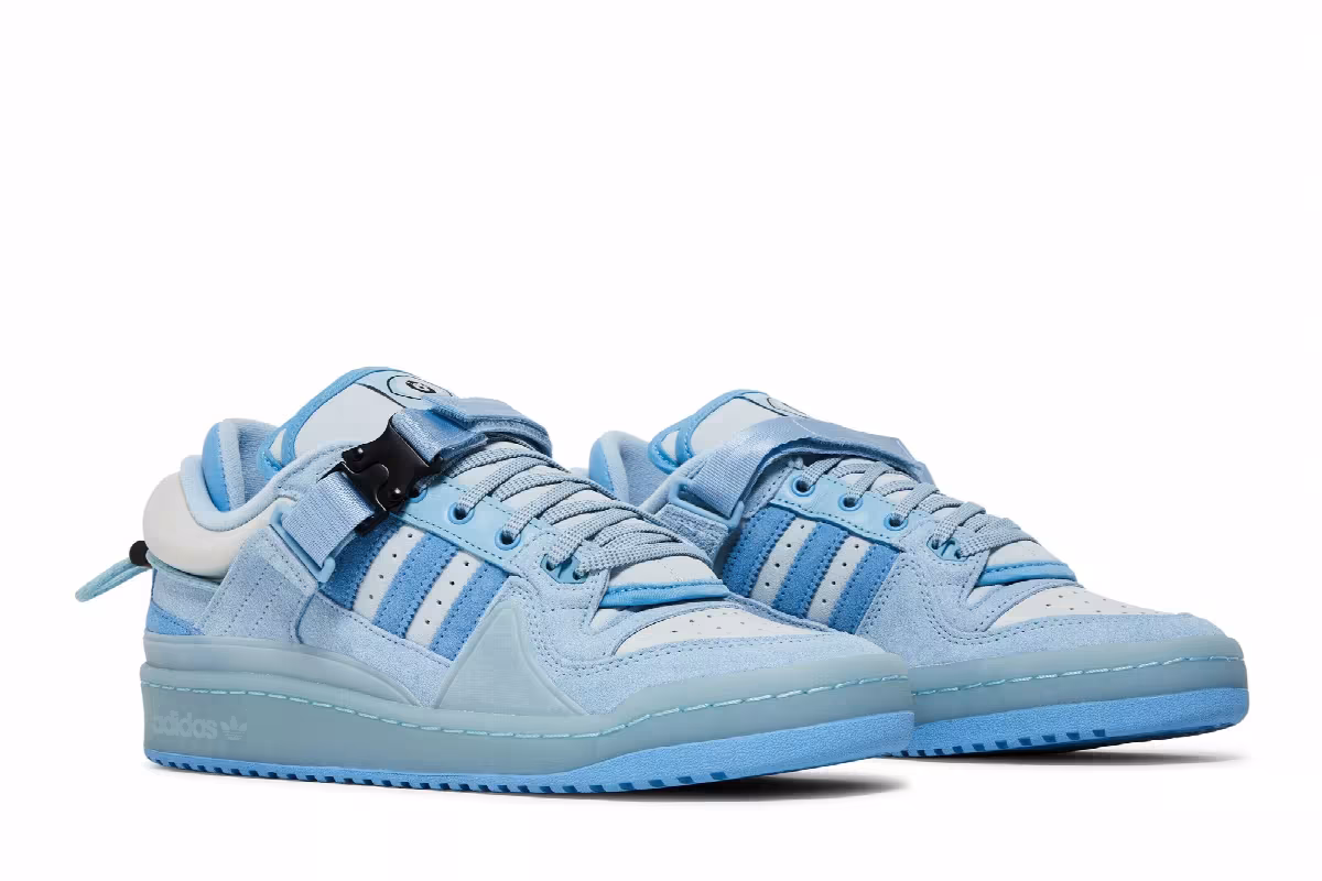 Bad Bunny x adidas Forum Buckle Low Blue Tint, view 9