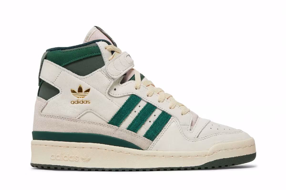 adidas Forum 84 Off White Dark Green, view 2