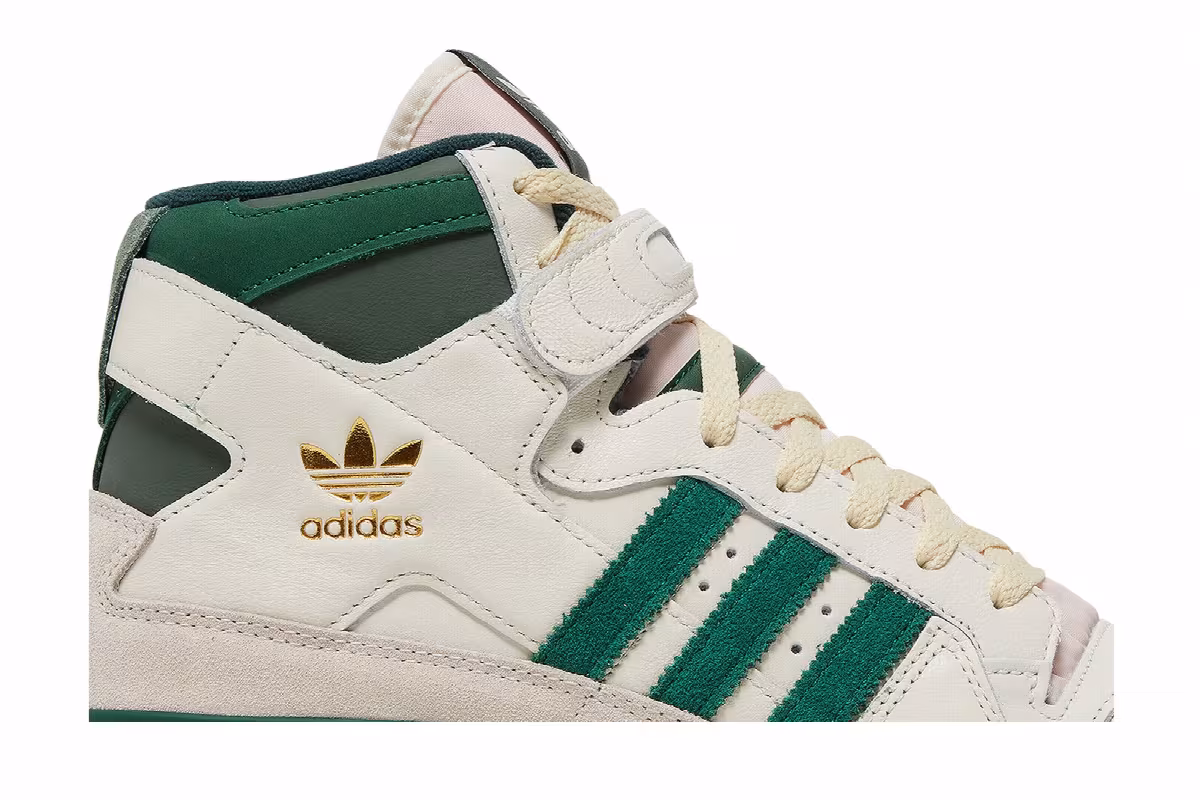 adidas Forum 84 Off White Dark Green, view 3