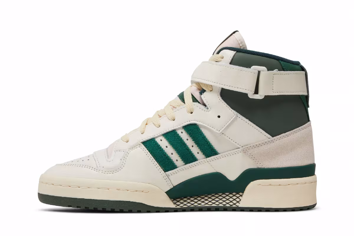 adidas Forum 84 Off White Dark Green, view 4